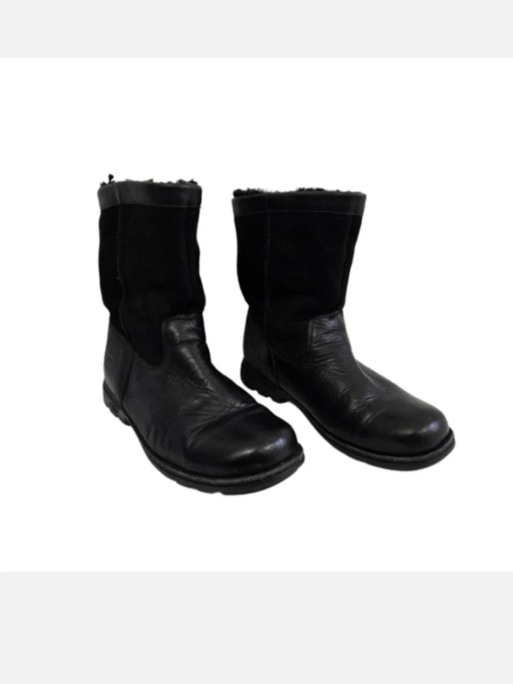 UGG Beacon Black Leather Boots